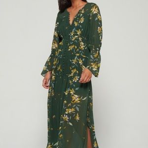 Green Floral dress